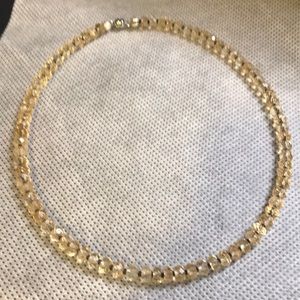 CITRINE NATURAL FACETED CHOKER